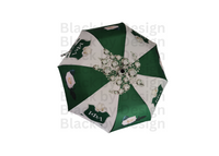 Green & White Umbrella