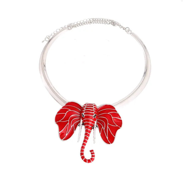 Elephant Cuff Necklace