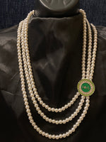 White Iota Pearl Necklace