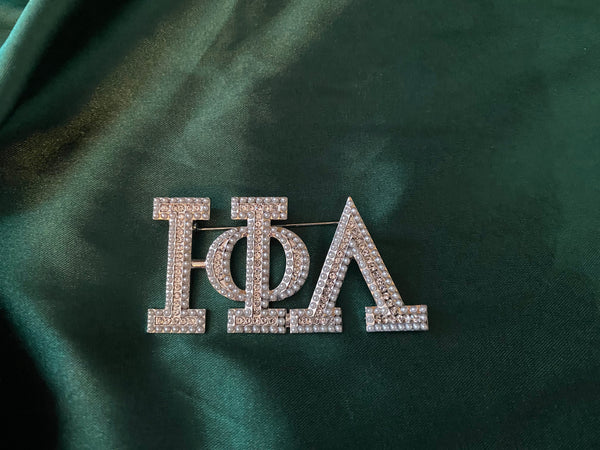 Iota Pearl & Bling Lapel Pin